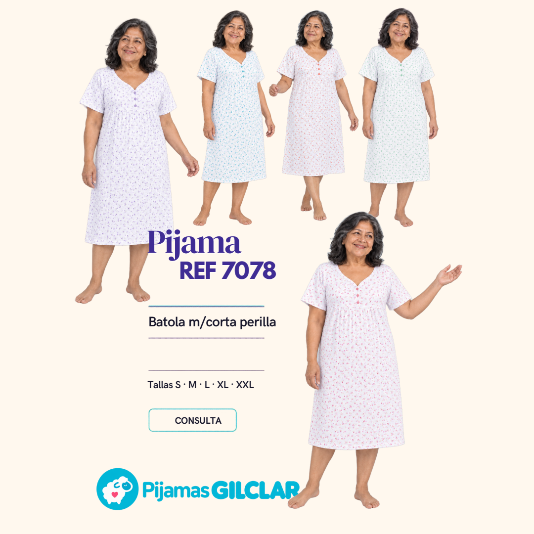 Ficha de Pijamas Gilclar, referencia 7078, sin precios